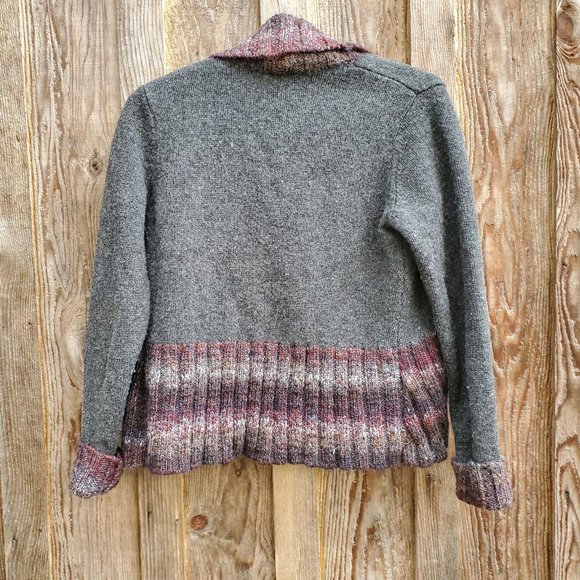 Woolrich Pure Lambswool Open Cardigan Kendal Creek Bolero Sweater - Picture 2 of 12